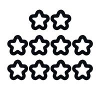 Lot de 10 perles d'amitié creuses en forme d'étoile à cinq branches - Kit de perles en acrylique - Accessoires de bijoux pour femme - Perles creuses en forme d'étoile à cinq branches