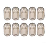 Lot de 10 perles d'arrêt pivotantes pour pêche à la carpe - Changement rapide - Performance de lancer améliorée - 6 x 12 mm