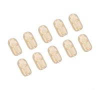 Lot de 10 perles d'arrêt pivotantes pour pêche à la carpe - Kit de boutons-pression à changement rapide - Accessoires de pêche à la carpe filetés pour l'extérieur (4 x 7 mm)