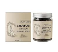 Lot de 10 perles de bain de pieds aux herbes - Contient des extraits d'armoise et d'angélique pour apaiser en profondeur les pieds et les jambes fatigués et soulager les douleurs musculaires.