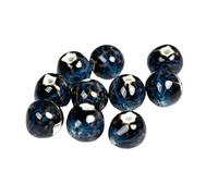 Lot de 10 perles en céramique et porcelaine for la fabrication de bijoux (MY262)(10pcs-15mm-XN2685)