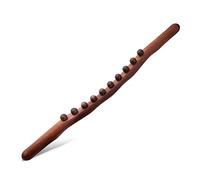 Lot de 10 perles Guasha Scraping Stick - Appareil de massage en bois pour les douleurs au cou et au dos, au ventre, à la forme du corps, aux anticellulites, aux jambes