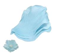 Lot de 10 pétales de Pivoine géants artificiels en Papier crépon, Semi-Finis, for décoration de Mariage, fête d'anniversaire, décoration de fenêtre(Light Blue,35.7cm)