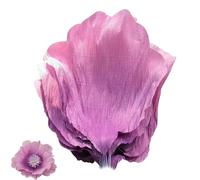 Lot de 10 pétales de Pivoine géants artificiels en Papier crépon, Semi-Finis, for décoration de Mariage, fête d'anniversaire, décoration de fenêtre(Purple,35.7cm)