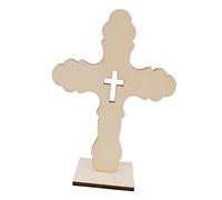 Lot de 10 petites croix en bois pour travaux manuels et présentation parfaites pour la décoration religieuse de la maison, symboles de foi
