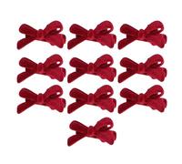 Lot de 10 petites pinces à cheveux en velours pour filles - Accessoires de mode