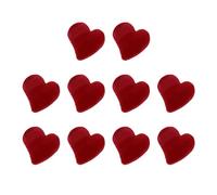 Lot de 10 Petites Pinces à Cheveux Rouges Cœur Floquées | Forme Cœur, Lot de Dix Pièces, Style Élégant et Doux, pour Femmes et Filles, Bureau et Saint-valentin