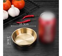 Lot de 10 petits bols à sauce en acier inoxydable pour condiments, sauces, sauces, olives et noix - 10,3 x 2,8 cm - Plateau 304 de qualité alimentaire pour la maison, le restaurant et la restauration