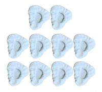 Lot de 10 petits bonnets triangulaires réutilisables en microfibre compatibles avec les nettoyeurs vapeur Dupray Awasky pour un nettoyage efficace de la saleté et de la graisse sur diverses surfaces