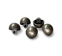 Lot de 10 petits boutons en métal bombés avec œillet 12 mm