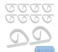 Lot de 10 petits chiffons colorés antidérapants et portables pour pique-niques, mariages, buffets, dîners, fermeture de nappe multifonctionnelle | Prise en main facile pour l'extérieur et l'intérieur