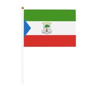 Lot de 10 petits drapeaux de la Guinée équatoriale, mini drapeaux sur bâton pour fête, activités d'équipe, défilés, décoration de vacances