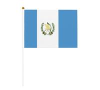 Lot de 10 petits drapeaux du Guatemala à main, mini drapeaux sur bâton pour fête, activités d'équipe, défilés, décoration de vacances