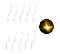 Lot de 10 petits plafonniers LED pour balises de disposition, table de sable, jeu de construction, plafonnier LED