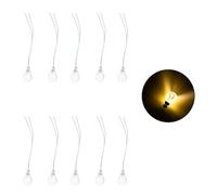 Lot de 10 petits plafonniers LED pour balises de disposition, table de sable, jeu de construction, plafonnier LED