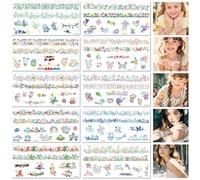 Lot De 10 Petits Tatouages Temporaires Européens Et Américains, Motif Papillon, Poignet, Cheville, Clavicule