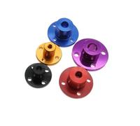 Lot de 10 pièces : Accouplement à bride en alliage d'aluminium de 3 mm/4 mm/5 mm/6 mm/8 mm for arbre de guidage de moteur, connecteur, raccords de roulement d'axe((Red) 3MM 10pcs)