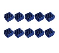 Lot de 10 Pièces d¿imprimante 3D,Pilote de Dissipateur Thermique,Dissipateur de Chaleur,Aluminium,pour Raspberry Pi LV8729 A4988 DRV8825 TMC2208 TMC2100 TMC2130 Bleu