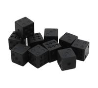 Lot de 10 pièces de jeu à 6 côtés 16 mm coins ronds Jeu de cibles pour jeu de table Mathématiques Cubes à six côtés colorés en acrylique