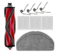 Lot de 10 pièces de rechange compatibles avec Roborock Q7 M5/Q7 M5+/ Q7 L5/Q7 L5+, 1 brosse à rouleau, 4 brosses latérales, 3 filtres HEPA, 2 serpillères, kit d'accessoires
