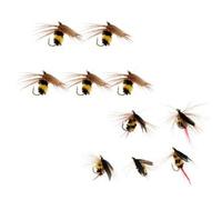 Lot De 10 Pièces Leurres De Pêche À La Mouche Bumble Bee Yd1729