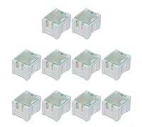 Lot de 10 pièces pour mini boîtes de rangement, composants électroniques pour mini boîtier de rangement pour stations de soudure et bancs d'essai avec couvercle discret (blanc)