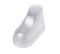Lot de 10 pieds de bébé en plastique transparent - Pour vitrine, arbres à chaussures, chaussures et chaussettes - 8/9/10,5/11/12 cm - Accessoires de fabrication de bijoux transparents pour adultes