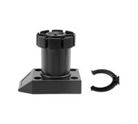 Lot de 10 pieds de meuble réglables pour cuisine, salle de bain, canapé, cadre de lit, table basse et armoire à chaussures avec réglage de la hauteur et boucle (8 cm)