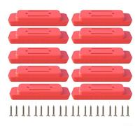 Lot de 10 pieds de montage en ABS avec vis conçus pour le système d'emballage pour soutenir le placement du porte-outils sur les chariots et les bases de poste de travail