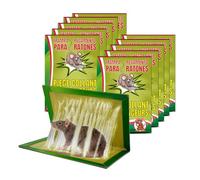 Lot de 10 Piège à Souris Collant Anti Rongeur, Attrape Souris Piège à Colle Ultra Puissant Plaque de Glue - Longueur 31cm Largeur 21 cm