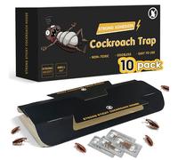 Lot de 10 pièges à cafards adhésifs non toxiques et inodores pour la maison, la cuisine et la salle de bain