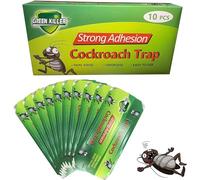 Lot de 10 pièges à cafards non toxiques et respectueux de l'environnement, forte adhérence, sans odeur