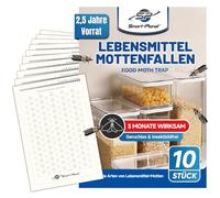 Lot de 10 pièges à mites alimentaires efficaces - 2,5 ans - Attire les mites à phéromones - Attire les mites - Sans insecticide et de toxines