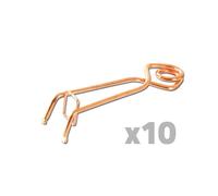 Lot de 10 pièges à taupe Putange traditionnel acier cuivré