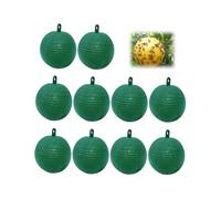 Lot de 10 pièges collants pour mouches des fruits, forme d'agrumes - boule multifonction pour insectes volants comme abeilles, piège pour intérieur