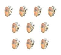 Lot de 10 pierres arbustes carrées en forme de cœur pour nail art accessoires de manucure