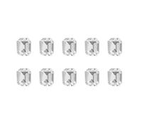 Lot de 10 pierres précieuses pour ongles en forme de cœur - Forme irrégulière - Décoration pour ongles en acrylique