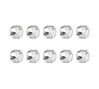 Lot de 10 pierres précieuses pour ongles en forme de cœur - Forme irrégulière - Décoration pour ongles en acrylique