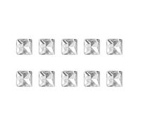 Lot de 10 pierres précieuses pour ongles en forme de cœur - Forme irrégulière - Décoration pour ongles en acrylique