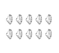 Lot de 10 pierres précieuses pour ongles en forme de cœur - Forme irrégulière - Décoration pour ongles en acrylique