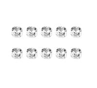 Lot de 10 pierres précieuses pour ongles en forme de cœur - Forme irrégulière - Décoration pour ongles en acrylique