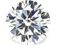 Lot de 10 pierres rondes en oxyde de zirconium blanc transparent de 10 mm pour la fabrication de bijoux d'ongles - Pierre de zircon en vrac - Unisexe, 10mm, Gemme, Zircon cubique