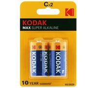 (LOT DE 10) Pile alcaline LR14 KC2 AM2 1,5V KODAK MAX Blister de 2 piles