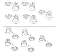 Lot de 10 Piles AAA en métal pour Remplacement de Contact à Ressort - Ressort de Conversion négatif à Positif fiable pour télécommande, Lampes de Poche et Petits appareils électroniques(7x18)