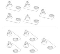 Lot de 10 Piles AAA en métal pour Remplacement de Contact à Ressort - Ressort de Conversion négatif à Positif fiable pour télécommande, Lampes de Poche et Petits appareils électroniques(8x23)