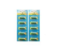 Lot de 10 Piles Alcaline 12V type A23/23A compatibles LRV08/L1028/RVO8/MS21/MN21/E23A/K23A/V23GA/GP23A - -