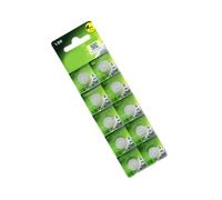 Lot de 10 piles bouton 1,5 V LR44 A76 357 357A LR1154 SR1154 AG13 pour montre