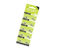 Lot de 10 piles bouton AG1 SR621SW pour montre - 1,55 V LR621 LR60 SR60 - Piles alcalines de rechange pour horloge