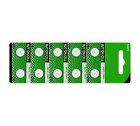Lot de 10 piles bouton AG10 1,5 V 189 389 390 LR1130 alcalines pour calculatrice, montres