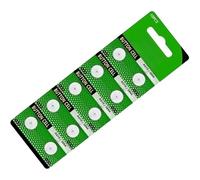 Lot de 10 piles bouton AG10 1,5 V 189 389 390 LR1130 alcalines pour calculatrice, montres, jouets